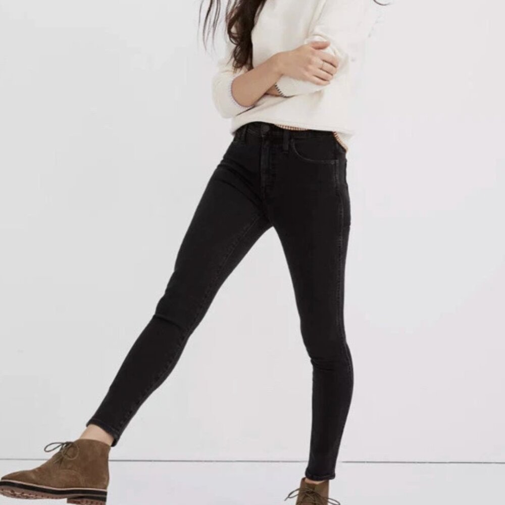 10" High-Rise Skinny Jeans in Starkey Wash Size 26 NWT